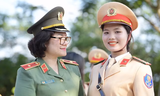 Nữ học viên An ninh nhân dân hai lần tham gia diễu binh cấp quốc gia