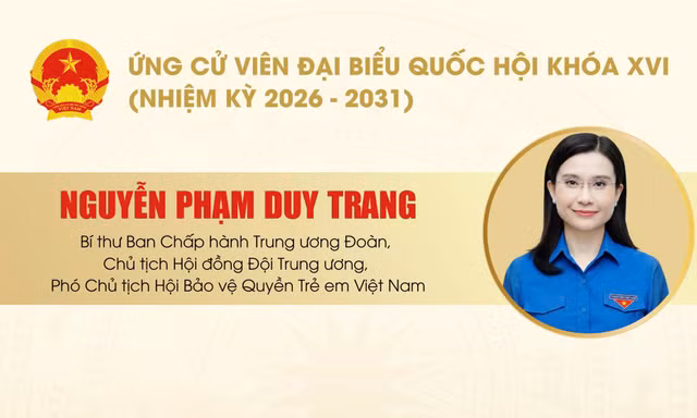 Bí thư Trung ương Đoàn Nguyễn Phạm Duy Trang ứng cử Đại biểu Quốc hội khóa XVI tại TP. HCM