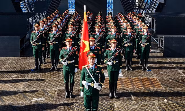 68 quân nhân Việt Nam duyệt binh tại Quảng trường Đỏ tham gia chương trình ‘Tổ quốc trong tim’