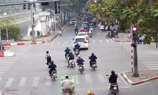 Sau 3 ngày hoạt động, Camera AI ở Hà Nội phát hiện gần 400 trường hợp vi phạm giao thông