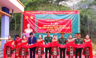 Khánh thành điểm trường do quân đội xây tặng thầy trò ở thôn đặc biệt khó khăn của Lào Cai