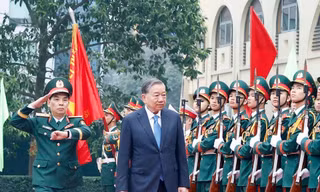 Tổng Bí thư Tô Lâm thăm, làm việc với Học viện Kỹ thuật quân sự