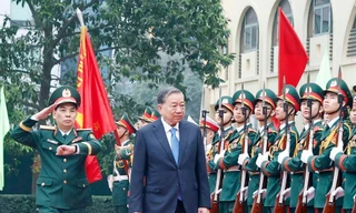 Tổng Bí thư Tô Lâm thăm, làm việc với Học viện Kỹ thuật quân sự