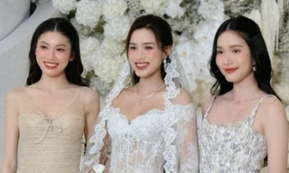 Dàn hoa hậu, á hậu dự đám cưới Đỗ Thị Hà 