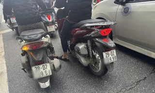 Xử lý người phụ nữ tự mua biển số '9999' lắp vào xe máy để lưu thông