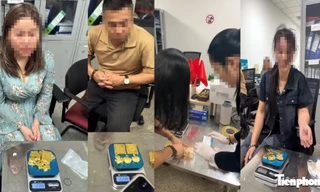 Hải quan sân bay Nội Bài phát hiện 5 hành khách cất giấu gần 13kg kim loại nghi là vàng