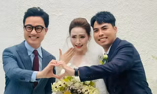 MC Huyền Trang và cầu thủ Đức Huy cưới