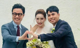 MC Huyền Trang và cầu thủ Đức Huy cưới