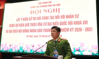 Công an Hà Nội giới thiệu Thiếu tướng Dương Đức Hải ứng cử đại biểu Quốc hội khóa XVI