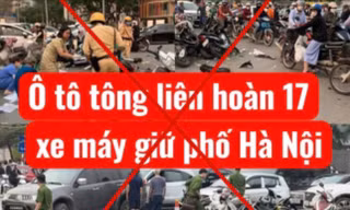 Hà Nội: Cảnh báo đăng tin vụ tai nạn cũ gây hiểu lầm trên mạng xã hội