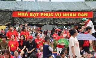 Hà Nội lắp đặt 10 nhà bạt dã chiến phục vụ nhân dân tham quan lễ diễu binh, diễu hành