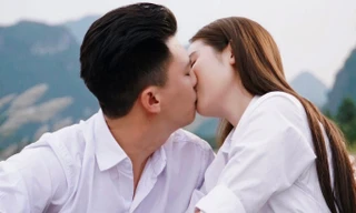 Phía sau cảnh hôn của Huyền Lizzie và Hà Việt Dũng