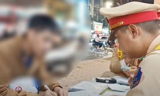 Hà Nội: Xin bỏ qua vi phạm bất thành, tài xế vi phạm nồng độ cồn 2 lần trong 1 tháng bỏ lại xe rời đi