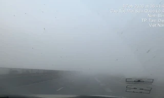 Sương mù dày đặc trên cao tốc, Cục CSGT tạm cấm đường