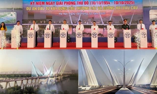Hà Nội khởi công cầu Thượng Cát với biểu tượng cánh chim bay lên