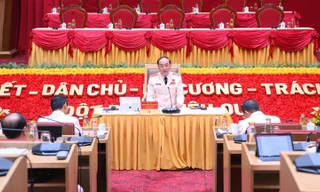 Hình ảnh phiên thảo luận tại các Tổ đại biểu của Đại hội đại biểu Đảng bộ Công an Trung ương 