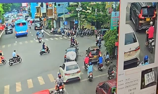 Hàng loạt xe máy bị 'phạt nguội' qua camera trong tháng 8