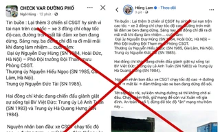 Công an bác thông tin 'thêm 3 chiến sĩ CSGT hy sinh trên cao tốc'