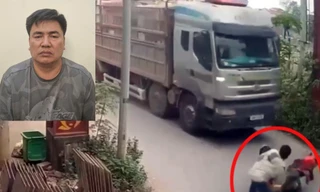 Tạm giữ hình sự đối tượng đẩy cán bộ CSGT vào đầu xe tải ở Hà Nội