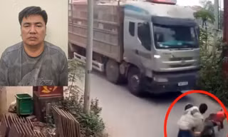 Tạm giữ hình sự đối tượng đẩy cán bộ CSGT vào đầu xe tải ở Hà Nội