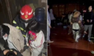 Cháy quán cà phê ca nhạc ở Hà Nội, cảnh sát giải cứu 15 người thoát nạn