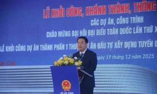 Khởi công đường sắt Lào Cai - Hà Nội - Hải Phòng và hầm qua đèo Hoàng Liên