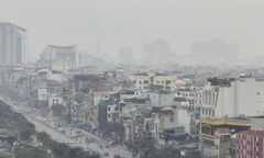 Bụi mịn dày đặc như sương mù 