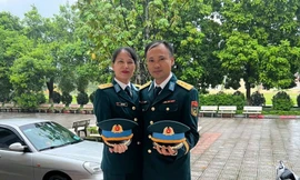 Vợ chồng sĩ quan Quân đội cùng góp sức trong nhiệm vụ A80