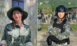 Nhật ký ‘bước chân 45 độ’ của nữ chiến sĩ khối Cảnh sát đặc nhiệm