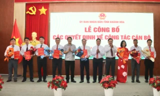 Khánh Hòa bổ nhiệm, điều động nhiều lãnh đạo sở ngành