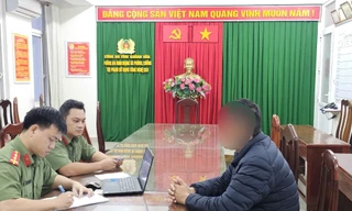 Công an làm việc với người đăng tải thông tin sai sự thật về vỡ hồ đập.