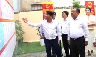 Chủ nhiệm Ủy ban Kiểm tra Trung ương kiểm tra công tác chuẩn bị bầu cử tại Khánh Hòa