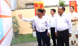 Chủ nhiệm Ủy ban Kiểm tra Trung ương kiểm tra công tác chuẩn bị bầu cử tại Khánh Hòa