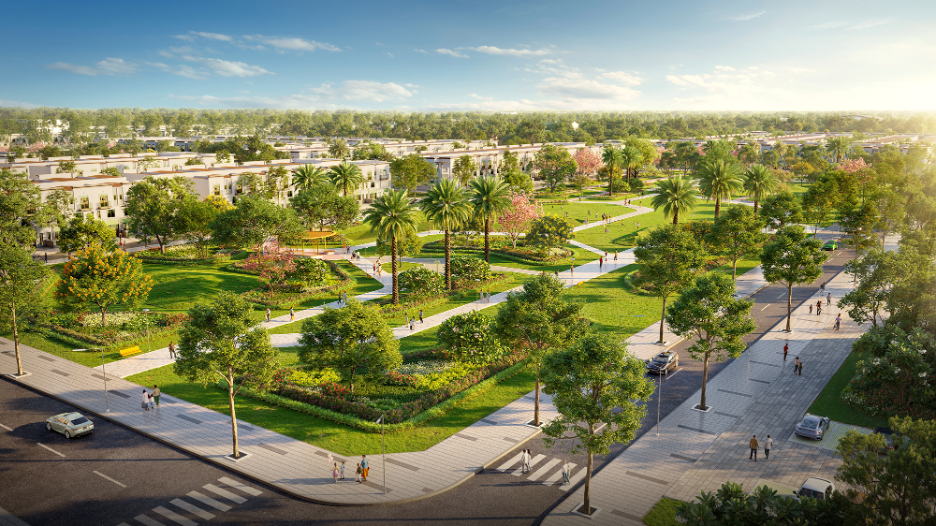 Không gian sống xanh mát ngay trung tâm hành chính Dầu Giây.