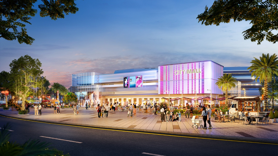 Phối cảnh dự kiến của trung tâm thương mại 2,6ha tại The Link City.