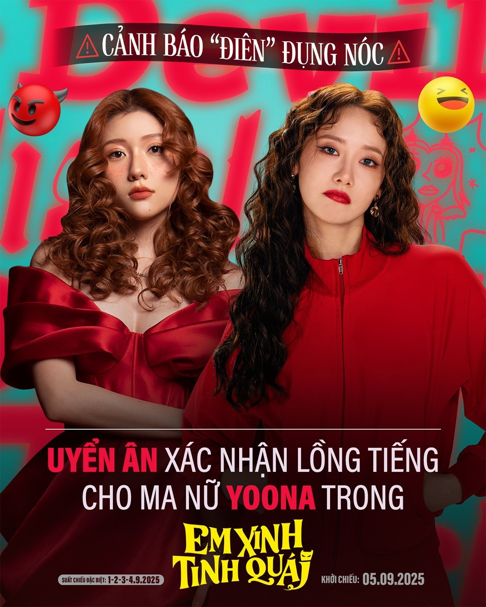Uyển Ân Và Ma Ran Đô Xác Nhận Lồng Tiếng Cho Bộ Phim Hài - Kinh Dị Em Xinh Tinh Quái - Ra Rạp Xem Gì