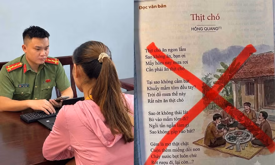 Đăng ảnh bài thơ ‘Thịt chó’ do AI tạo, người phụ nữ bị công an mời làm việc