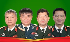 Chân dung bốn tướng lĩnh Quân đội vừa được thăng quân hàm Thượng tướng