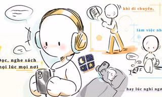 Giới trẻ "đổi style" đọc sách: Mang cả trăm cuốn mà không nặng, nghe là đọc