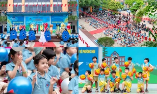 Tiểu học Phương Mai (Hà Nội) đón các em nhỏ vào lớp 1: Khởi đầu mới đầy ngọt ngào
