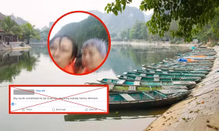 Thực hư thông tin "du khách mắc kẹt ở Tam Cốc (Ninh Bình)" trong mưa dông