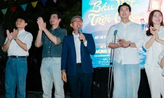 Dàn sao "Báu Vật Trời Cho" trở lại làng chài, chiếu phim miễn phí cho bà con