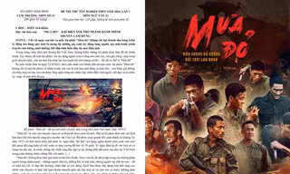 Thi khảo sát lớp 12 tại Ninh Bình: Phim "Mưa Đỏ" xuất hiện trong đề thi môn Ngữ văn