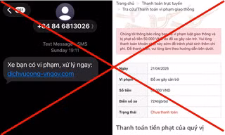 Cảnh báo chiêu trò lừa đảo "phạt nguội" qua trang web giả mạo dịch vụ công