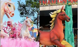 Linh vật ngựa Tết Bính Ngọ 2026 ở các tỉnh thành, đâu là tuấn mã xịn nhất?