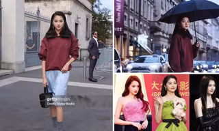 Quan Hiểu Đồng mất điểm vì diện đồ hiệu như hàng chợ tại Milan Fashion Week