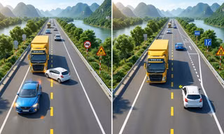Đề xuất bỏ "mượn làn" ngược chiều để vượt xe: Tài xế vượt thế nào để không vi phạm?