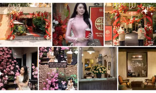 Quán cà phê đẹp mê nhờ trang trí đậm văn hóa truyền thống, từ rạp cưới đến làng cổ