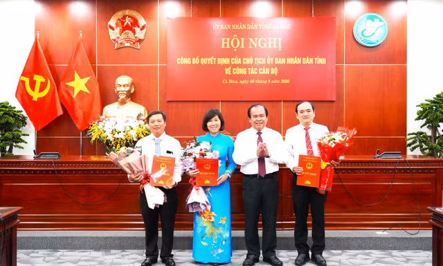 Cà Mau bổ nhiệm 3 Phó Giám đốc sở là lãnh đạo trường cao đẳng