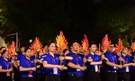 Màu sắc tươi trẻ của khối đoàn viên thanh niên tại buổi tổng hợp luyện 